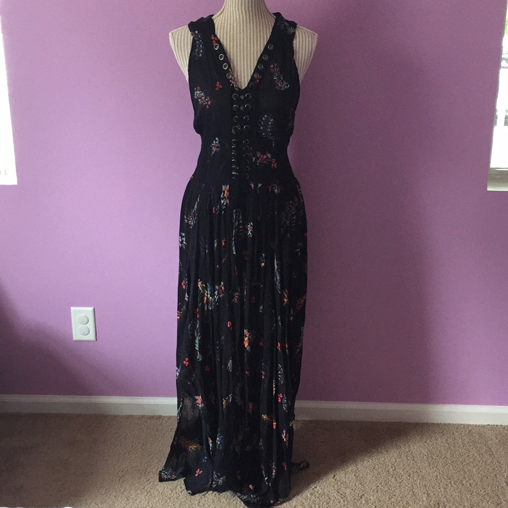 NWOT* FREE PEOPLE Mae West Maxi Dress - Picture 2 of 7